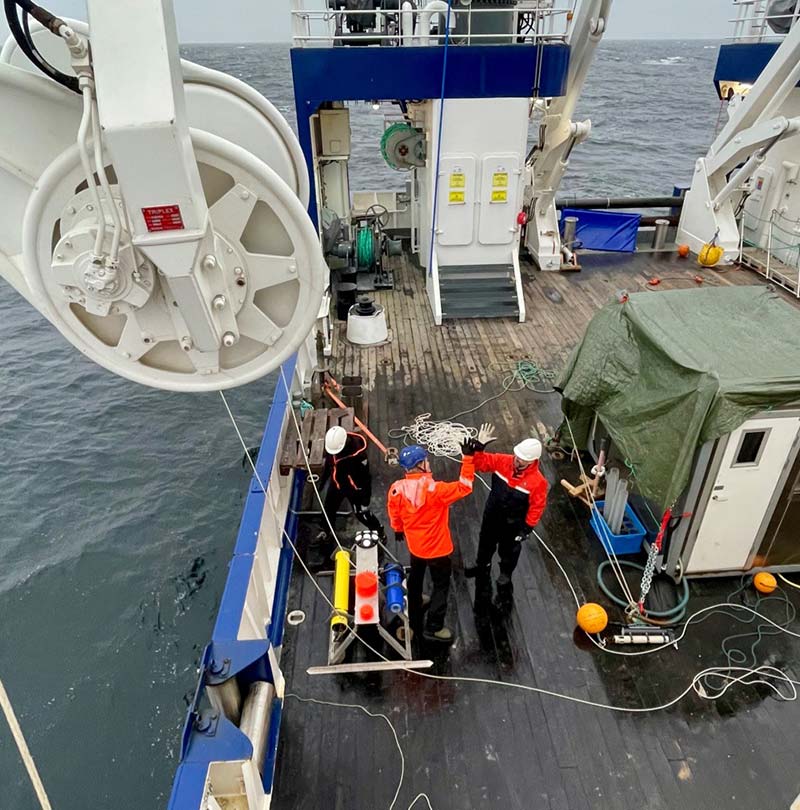 Picture from research week on SLU's research vessel R / V Svea.