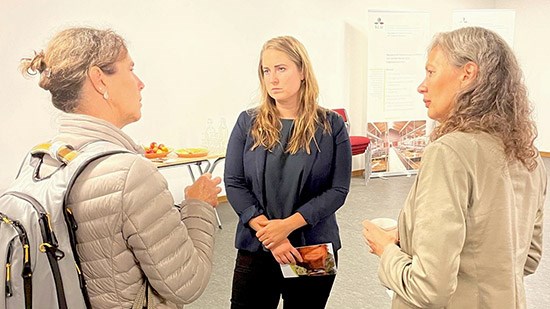 Europaparlamentariker Emma Wiesner besökte SLU, foto.