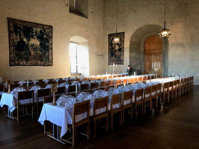 Rikssalen på Uppsla slott, foto.