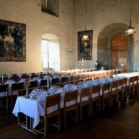 Rikssalen på Uppsla slott, foto.