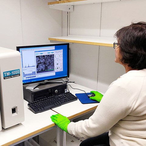 Photo of Gulaim Seisenbaeva in her lab