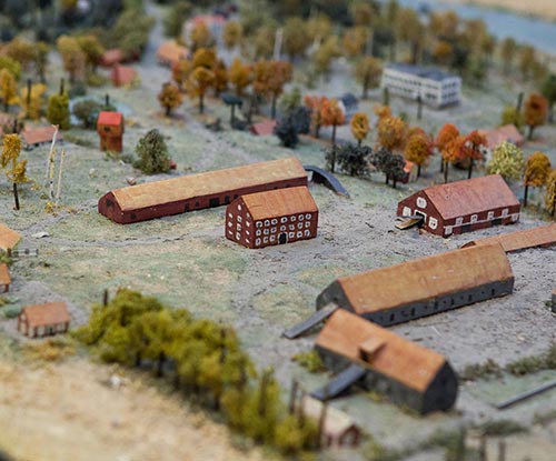 Modell av Ultuna som det är tänkt att platsen såg ut på 1930-talet, foto.