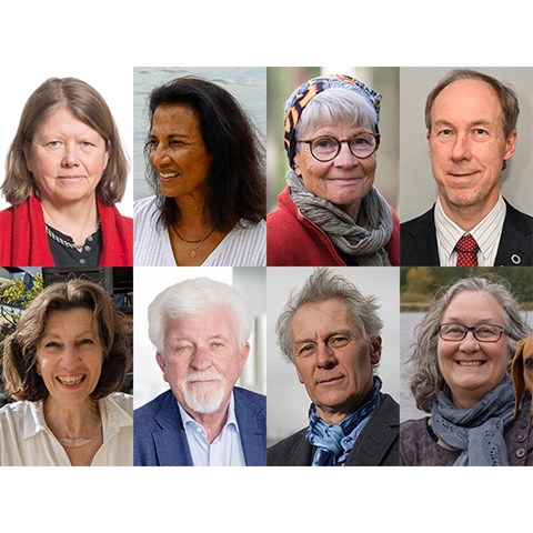 Kollage med foton på hedersdoktorerna