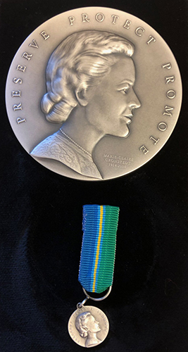 Foto på medalj