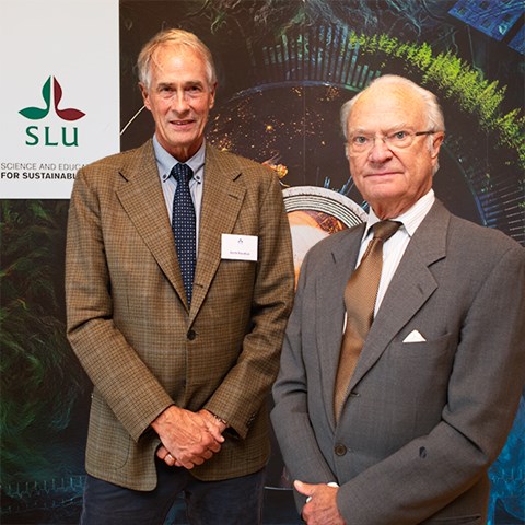 Bild av Keith Paustian och H K H kung Carl Gustaf XVI.