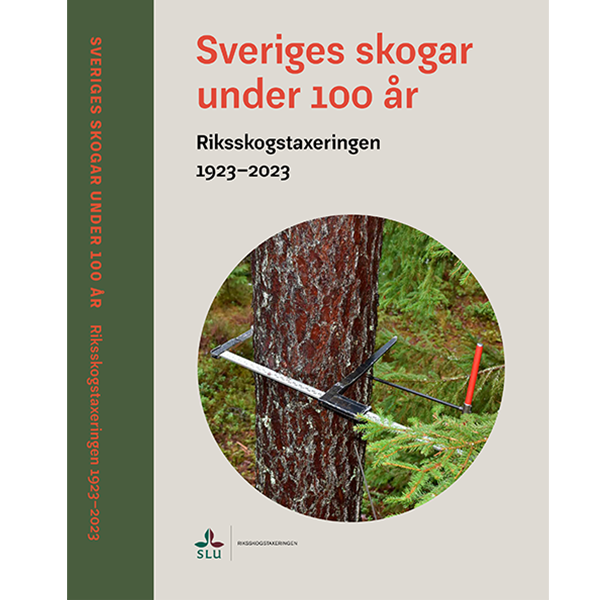 Bokomslag i grått och grönt. Bild.