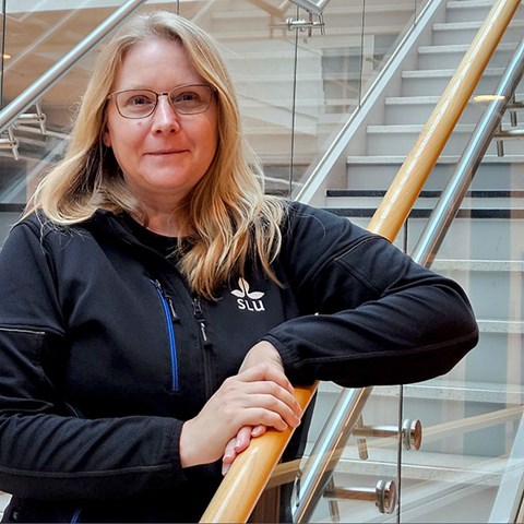 Hillevi Lindfelt, närservicetekniker på SLU, foto.