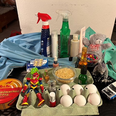 Photo of products that may contain chemicals