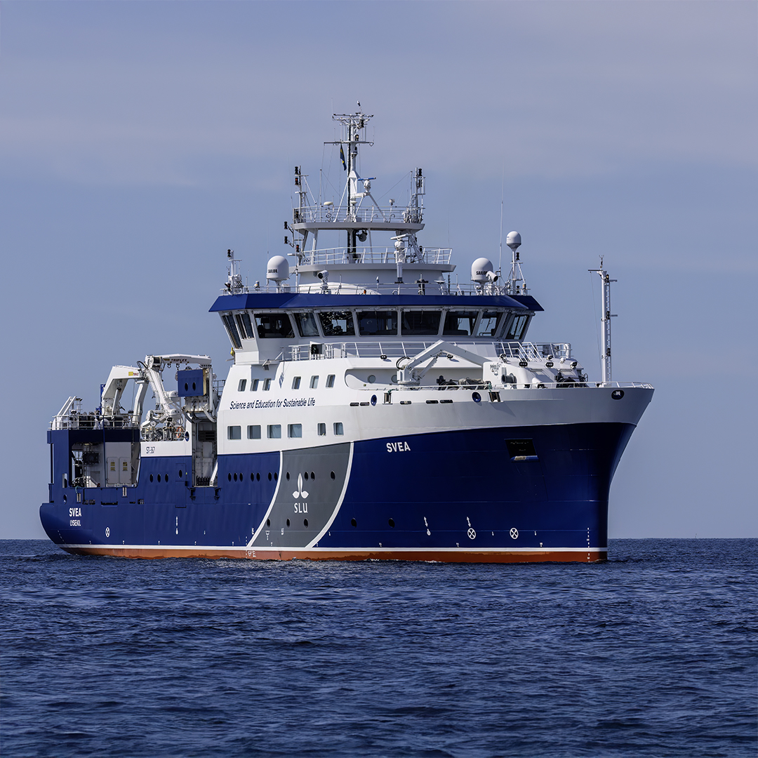 Forskningsfartyget Svea till havs