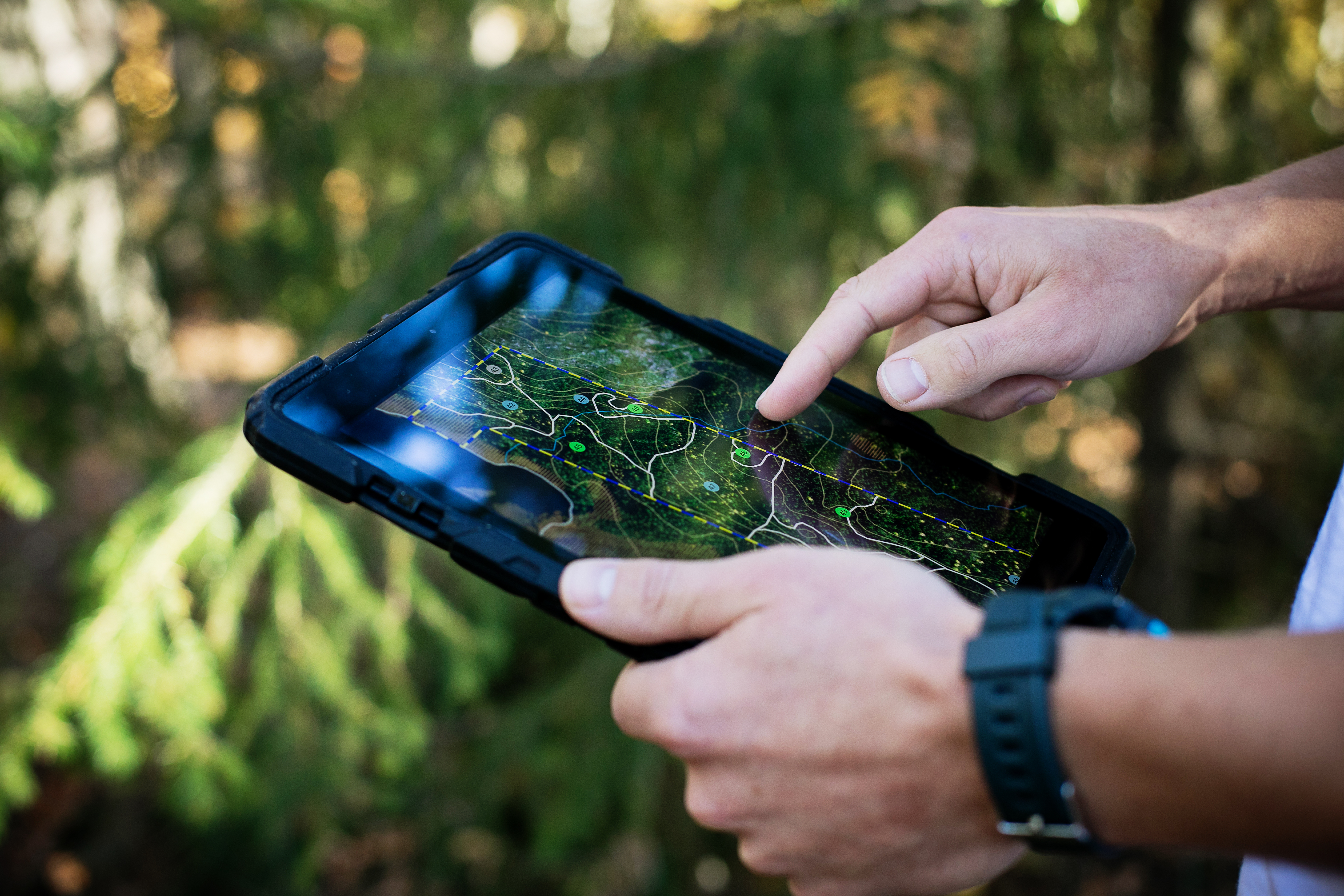 Skogsbrukets digitala verktyg. Bild: Jenny Svennås-Gillner, SLU.